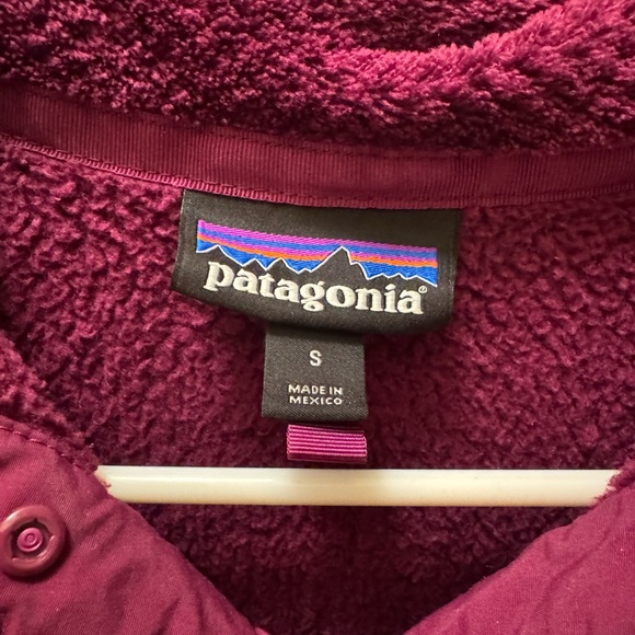 Patagonia Re-Tool Snap-T Fleece Pullover Small Berry Purple - Picture 2 of 7